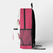 Regenbogen und Sterne rosa Bedruckter Rucksack (Rechts)