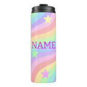 Regenbogen und Sterne Thermosbecher (Vorderseite)