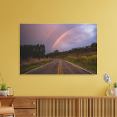Regenbogen und Straße Leinwanddruck (Insitu (Wohnzimmer))