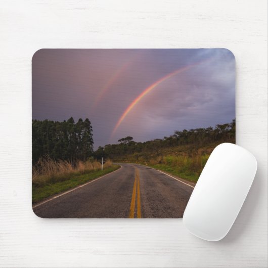 Regenbogen und Straße Mousepad (Mit Mouse)