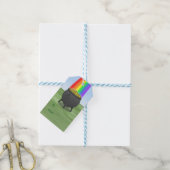 Regenbogen und Topf voller Gold Geschenkanhänger (Mit Garn)