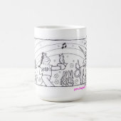 Regenbogen-und Unicorns-Tasse Kaffeetasse (Mittel)
