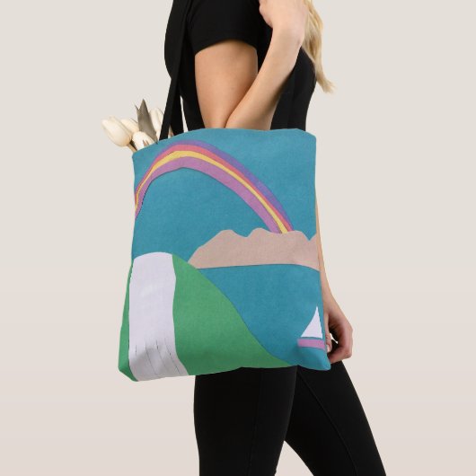Regenbogen und Wasserfall Totbeutel Tasche (Von Nahem)