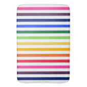 Regenbogen und weiße Streifen Badematte (Vorderseite Vertikal)