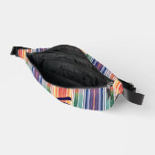 Regenbogen und weiße Streifen Bauchtasche (Offen)