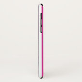 Regenbogen und weiße Streifen Case-Mate iPhone Hülle (Hinten/Links)