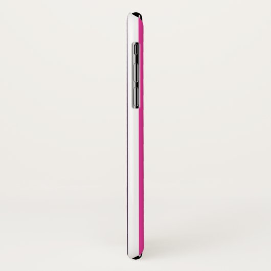 Regenbogen und weiße Streifen Case-Mate iPhone Hülle (Hinten/Links)