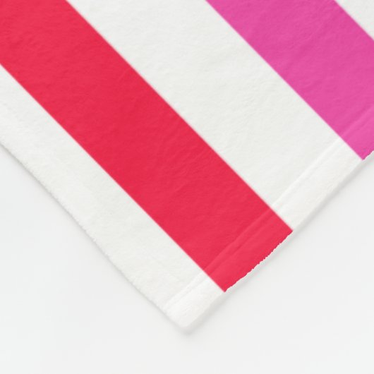 Regenbogen und weiße Streifen Fleecedecke (Ecke)