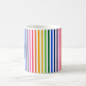 Regenbogen und weiße Streifen Kaffeetasse (Mittel)