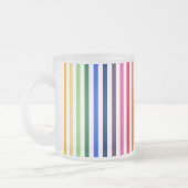 Regenbogen und weiße Streifen Mattglastasse (Links)