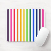 Regenbogen und weiße Streifen Mousepad (Mit Mouse)