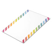 Regenbogen und weiße Streifen Notizblock (angewinkelt)