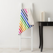 Regenbogen und weiße Streifen Sherpadecke (Beispiel)