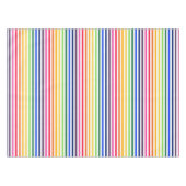 Regenbogen und weiße Streifen Tischdecke (Vorderseite (Horizontal))