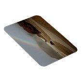 Regenbogen und Wolken am Strand von Oregon Magnet (Rechte Seite)