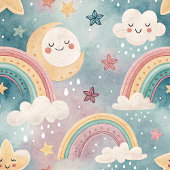 Regenbogen- und Wolken-Decke als Geschenk für neug Fleecedecke