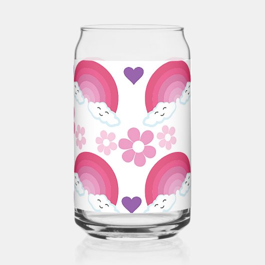 Regenbögen und Wolken Dosenglas (Rückseite)