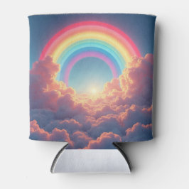 Regenbögen und Wolken Dosenkühler