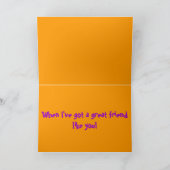 Regenbogen-und Wolken-Freundschafts-Karte Karte (Innenseite)