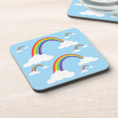 Regenbogen und Wolken in einem klaren Himmel, Set Getränkeuntersetzer (Linke Seite)