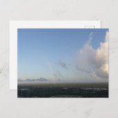 Regenbogen und Wolken, Luftansicht Blauer Himmel H Postkarte (Vorne/Hinten)