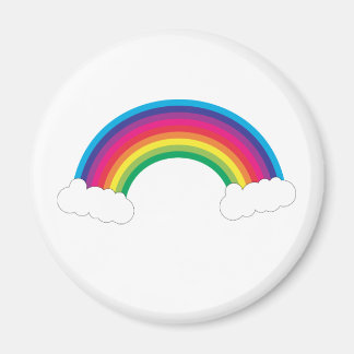 Regenbogen und Wolken Niedlich Magnet