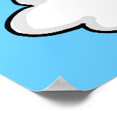 Regenbögen und Wolken Poster (Ecke)