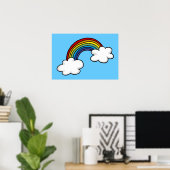 Regenbögen und Wolken Poster (Heimbüro)