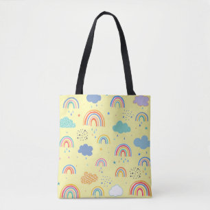 Regenbögen und Wolken Tasche