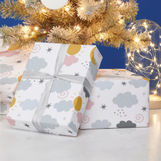 Regenbogen und Wolken und Sonne Geschenkpapier