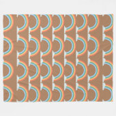 Regenbogen- und Wolkenmuster Fleecedecke (Vorderseite (Horizontal))