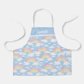 Regenbogen- und Wolkenmuster Schürze (Vorderseite)