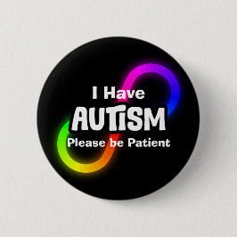 Regenbogen-Unendlichkeit-Knoten Autismus-Bewusstse Button