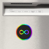 Regenbogen-Unendlichkeitssymbol Magnet (In Situ (Geschirrspüler))