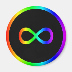 Regenbogen-Unendlichkeitssymbol Magnet