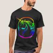 Regenbogen Unicorn-Offensive-T - Shirts (Vorderseite)