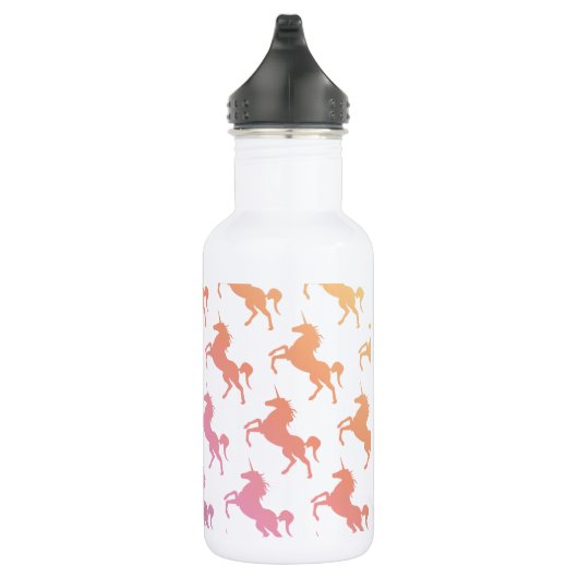 Regenbogen Unicorns.pdf Trinkflasche (Rechts)