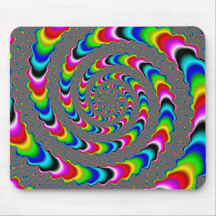 Regenbogen-Universum - Fraktal-Kunst Mousepad