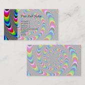 Regenbogen-Universum - Fraktal-Kunst Visitenkarte (Vorne/Hinten)