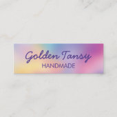 Regenbogen-Unschärfe-Kleidung-Schmuck-Preis-Größe- Mini Visitenkarte (Vorderseite)