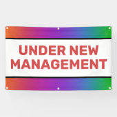 Regenbogen unter dem neuen Management-Banner Banner (Horizontal)