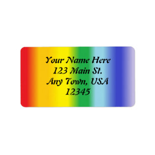 Regenbogen v1 adressaufkleber
