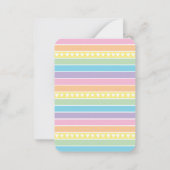 Regenbogen Valentine, Custom Classroom Valentine Mitteilungskarte (Rückseite)