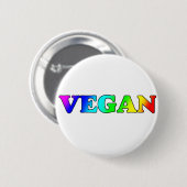 Regenbogen vegan button (Vorne & Hinten)