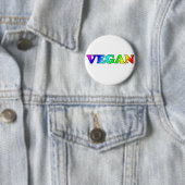 Regenbogen vegan button (Beispiel)
