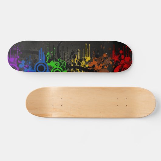 Regenbogen-Vektor Skateboard (Horizontal)