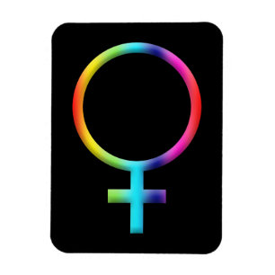 Regenbogen-Venus-Symbol Astrologie Sternzeichen Pl Magnet