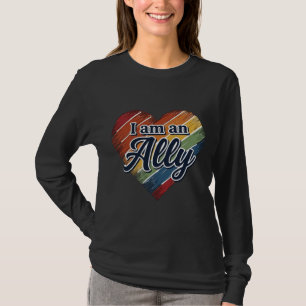 Regenbogen-Verbündeter-Herz-Vektor-Shirt-Design_1 T-Shirt