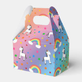 Regenbogen vereint Herz-Sternenmuster Geschenkschachtel (Rückseite)
