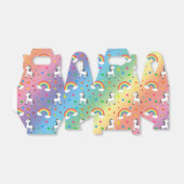 Regenbogen vereint Herz-Sternenmuster Geschenkschachtel (Ungefaltet)